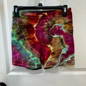 Katyamoon dyes high waisted shorts